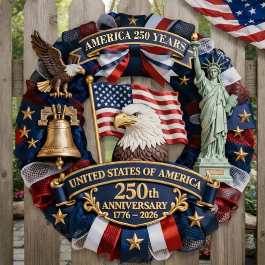 Patriotic Wooden Hanging Plaques for Party Decor